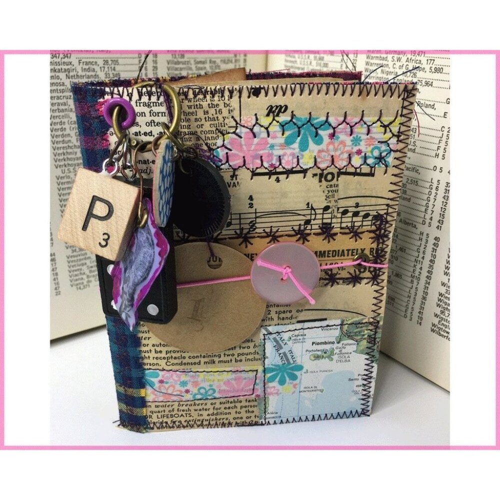 Collage Cover Custom Junk Journal Removable Ephemera Mini Junk Journal u